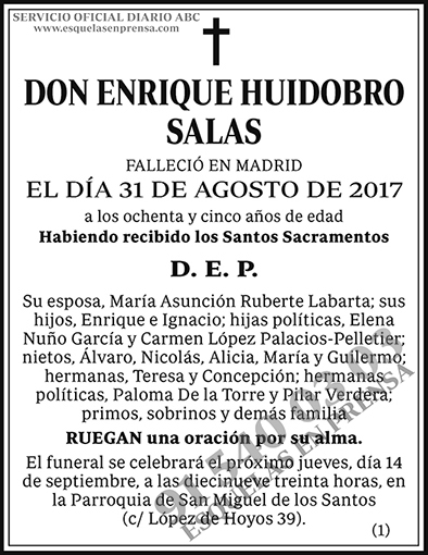 Enrique Huidobro Salas